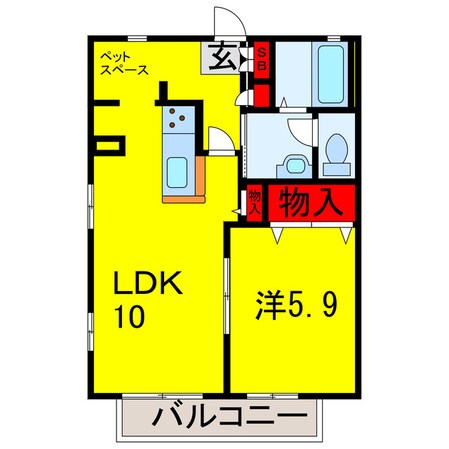 五井駅 徒歩15分 1階の物件間取画像